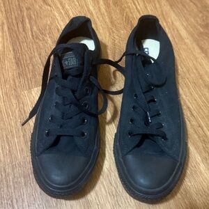 Black on black converse